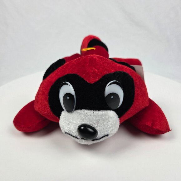red raccoon plush toy NWT 13" Classic Toy - Picture 6 of 8